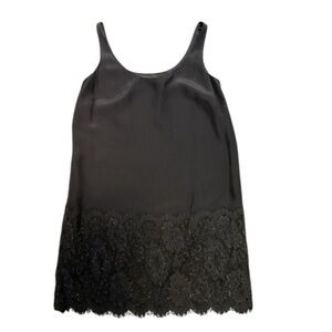 Laundry By Design Black Slip Lace‎ Dress Size 8 Feminine Evening Party